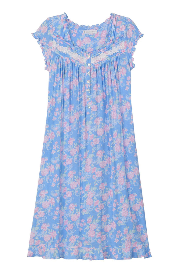 Tencel™ Paisley Floral Waltz Nightgown - Eileen West
