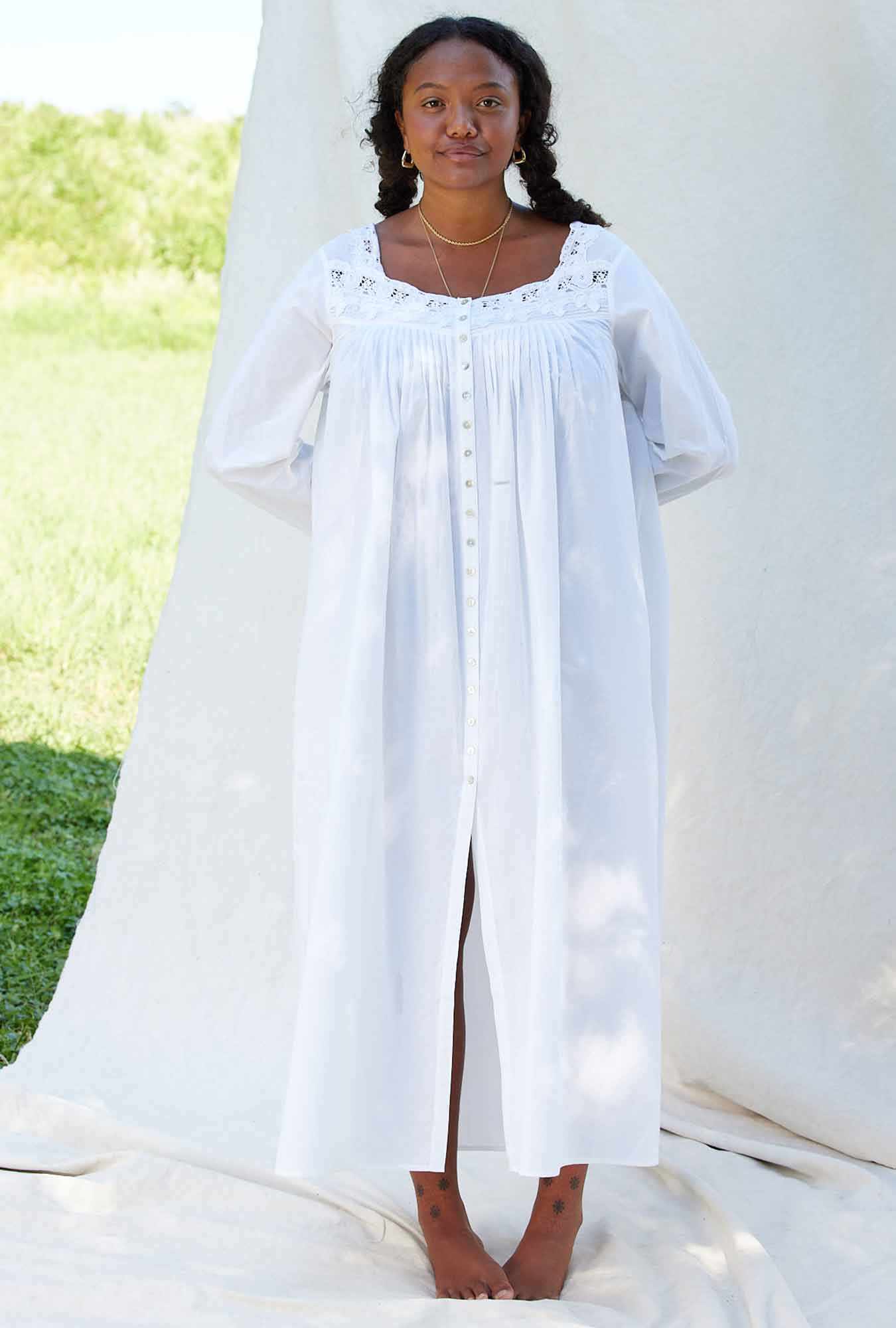 Full Length Cotton Nightgown