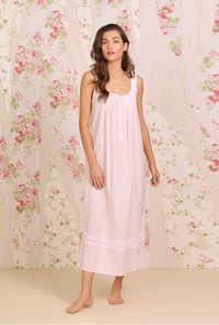 The "Eileen" Dobby Stripe Rose Gown