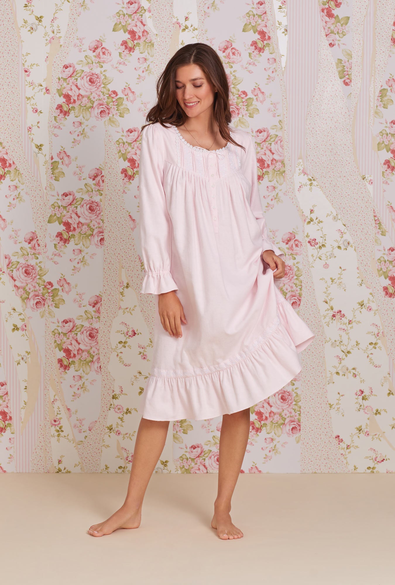 Eileen West Hydrangea Blossom Angeline Nightgown Hydrangea Blossom / Xs
