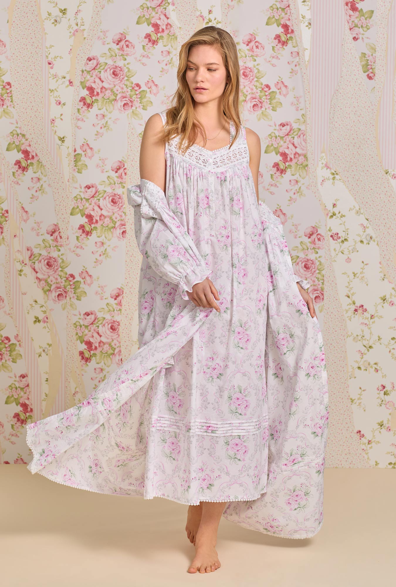 Full length cotton nightgowns best sale