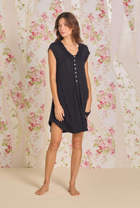 Iconic Black Tencel Modal Nightshirt