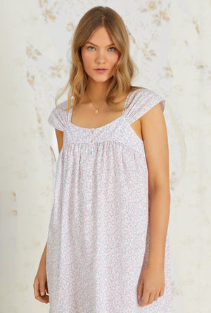 The Kayla Baby Rosette Cotton Waltz Nightgown - Eileen West