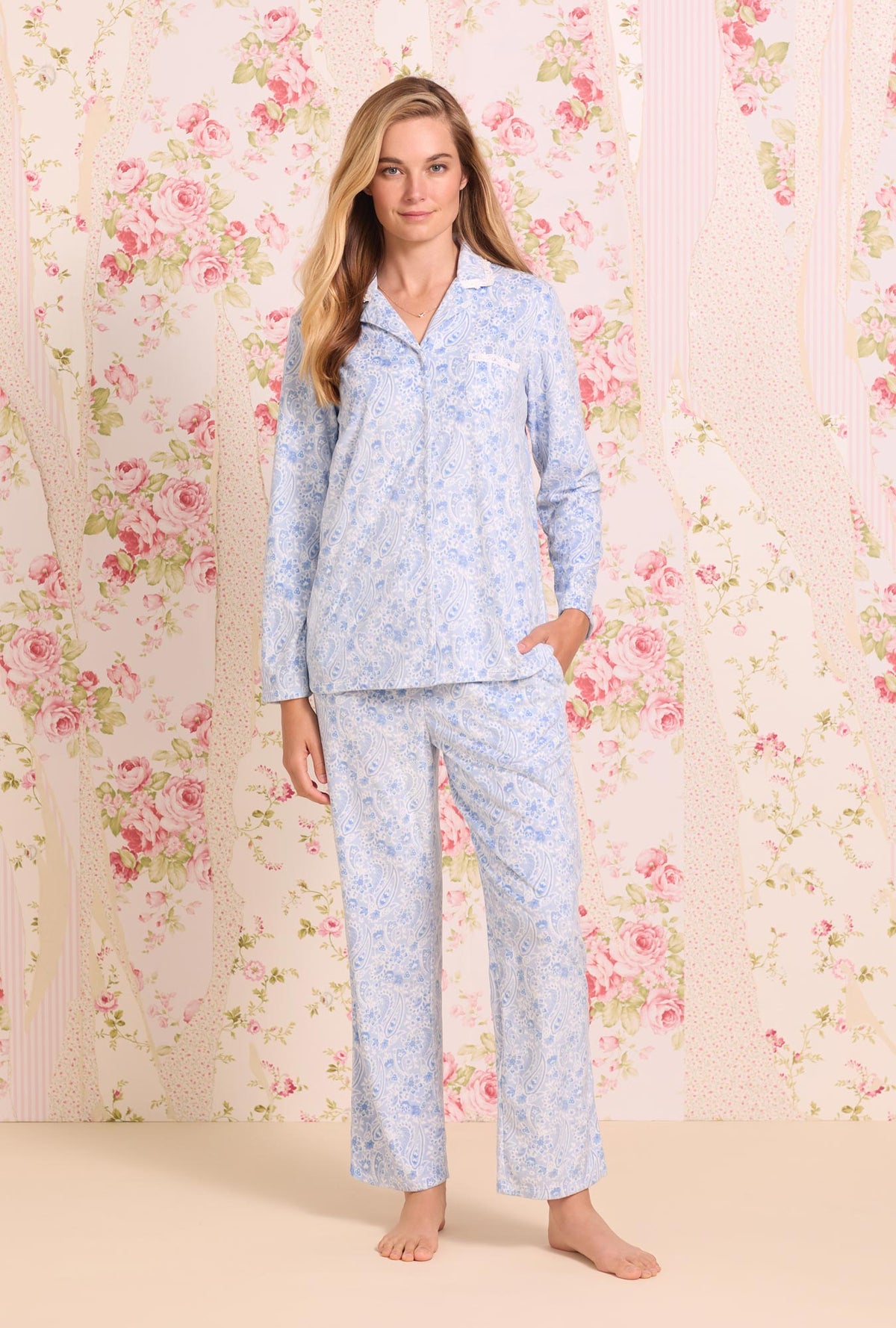 Winter Paisley Cozy Fleece Classic Pajama