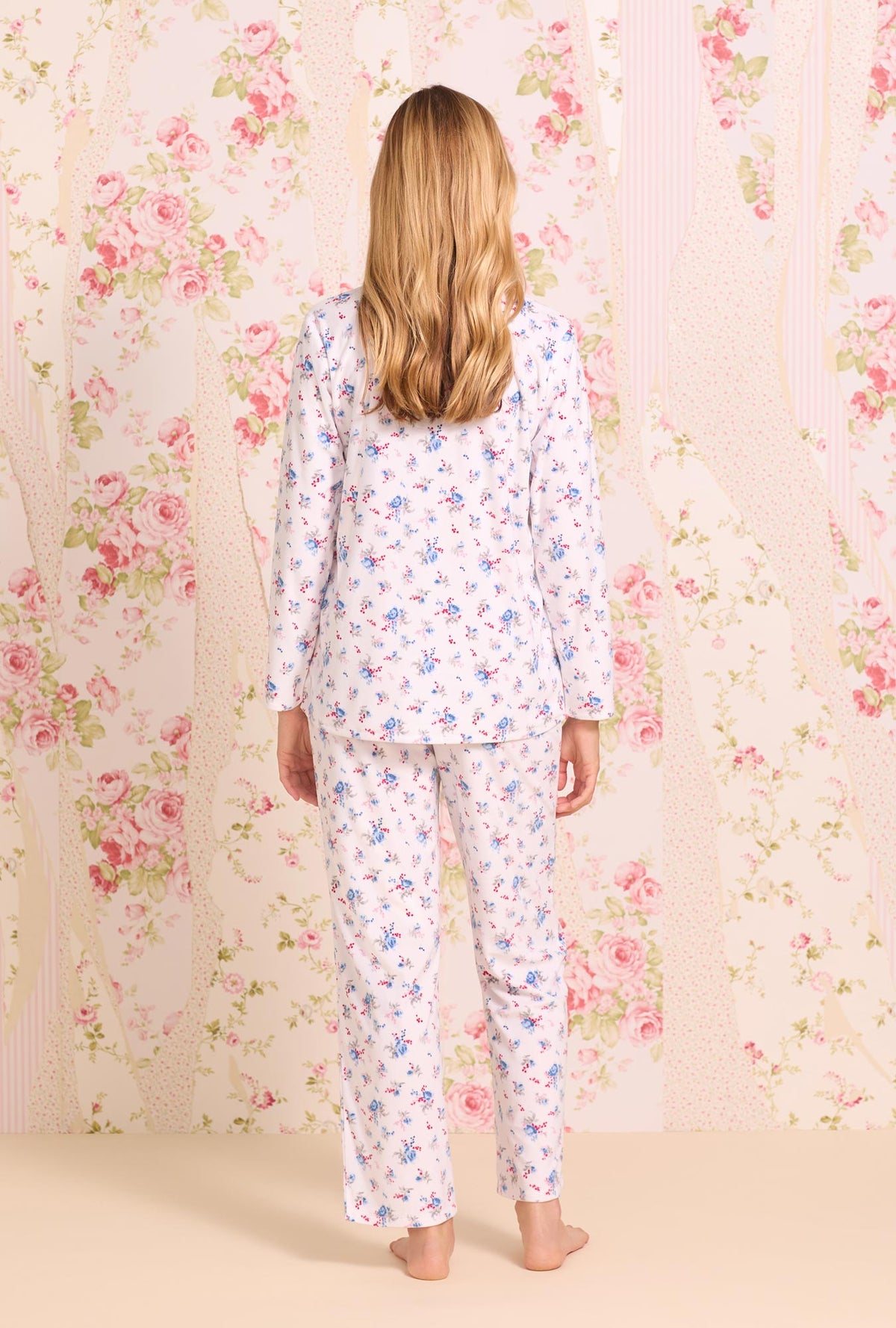 Winter Floral Cozy Fleece Classic Pajama