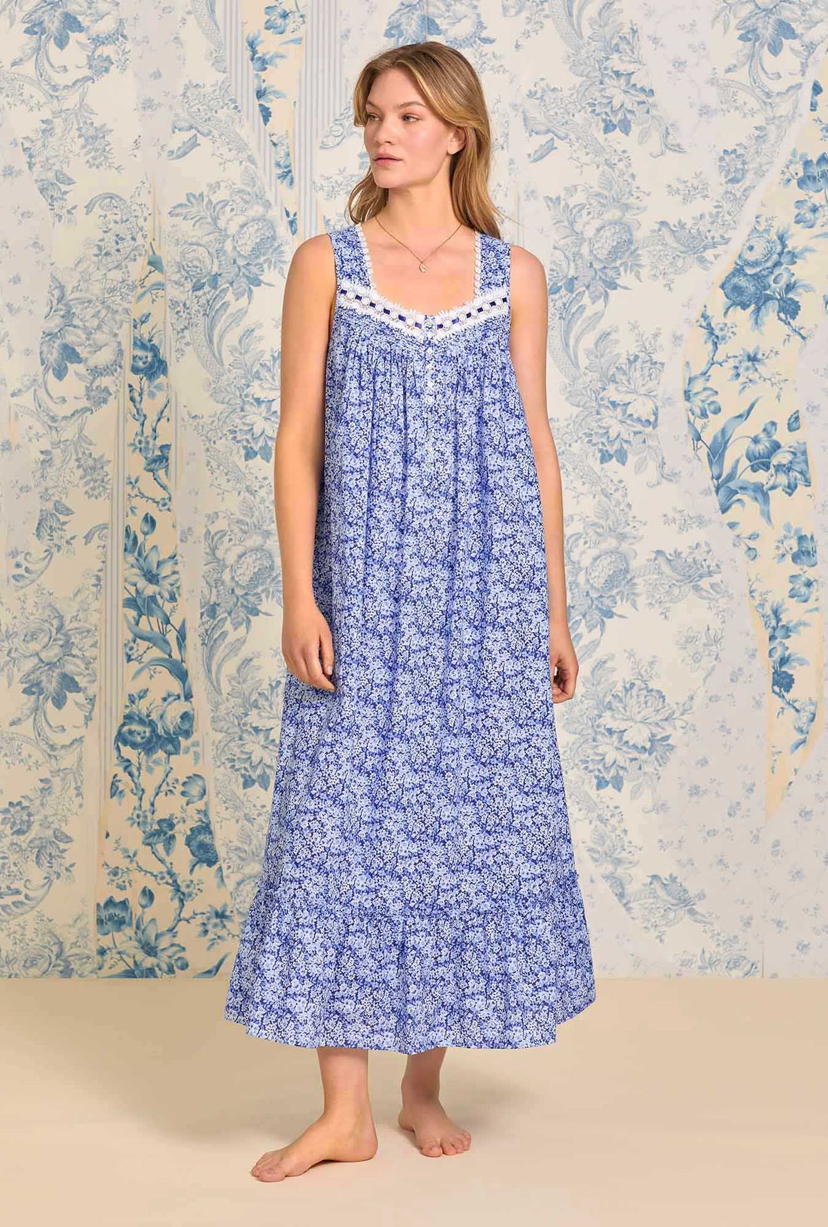 Indigo Nights &quot;Eileen&quot; Cotton Nightgown