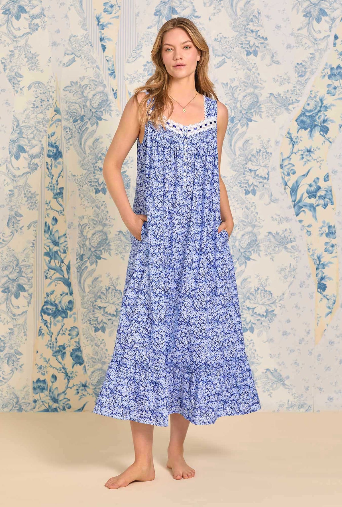 Indigo Nights &quot;Eileen&quot; Cotton Nightgown