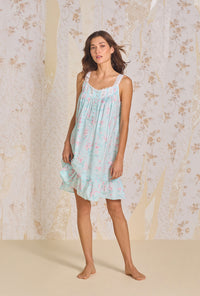 A lady wearing Candy Floral Cotton Lawn Chemise