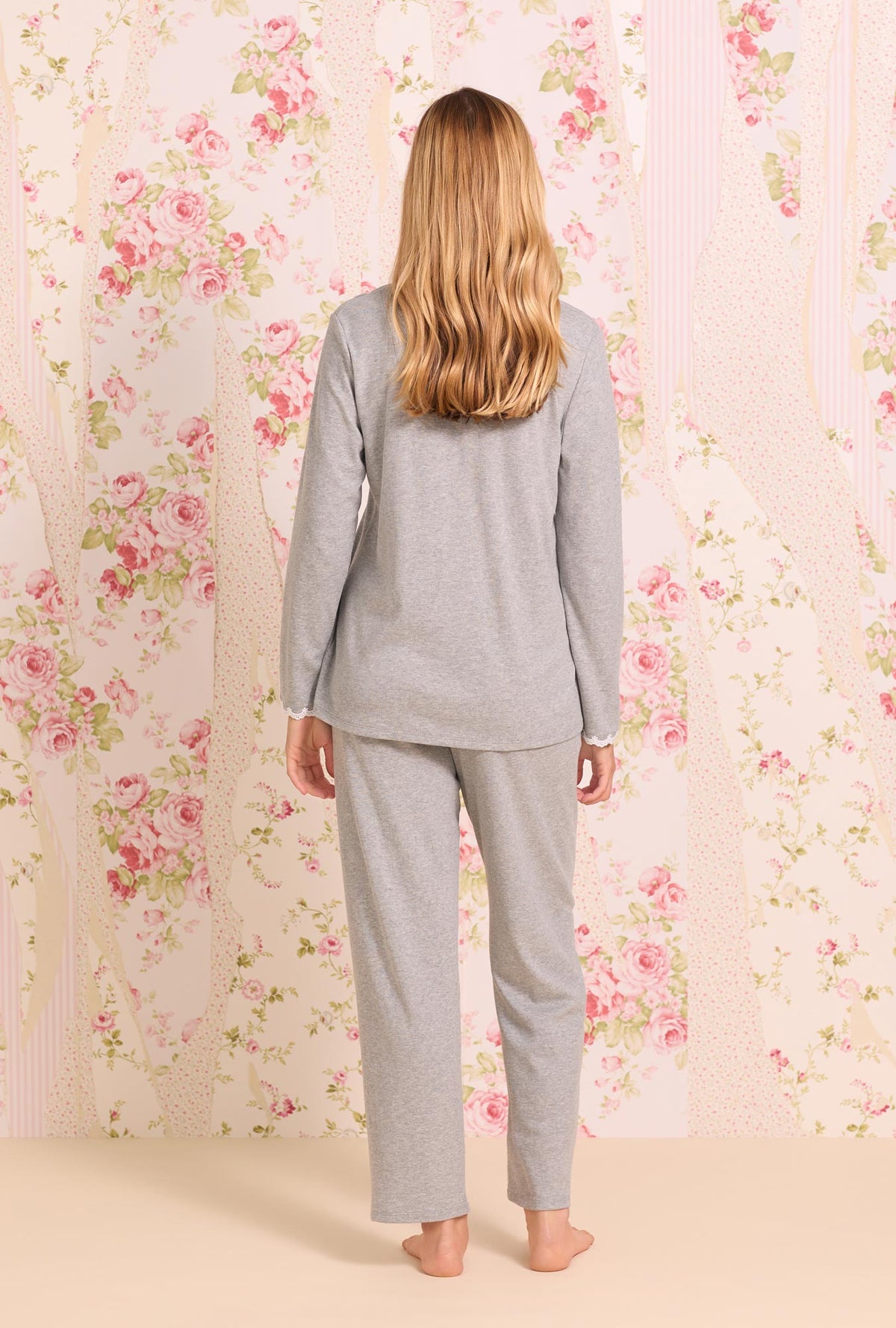 Dream Heather Grey Interlock Classic Pajama