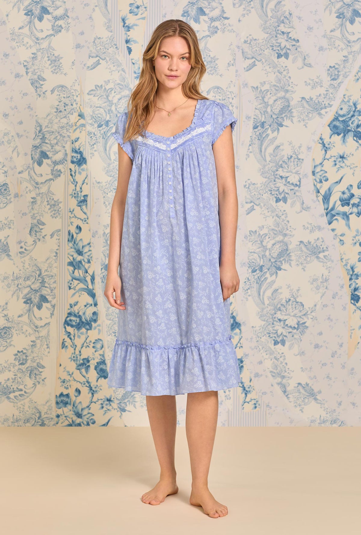 Chambray Dream Waltz Cotton Nightgown