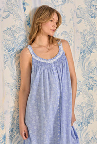 Chambray Dream "Shelby" Cotton Nightgown