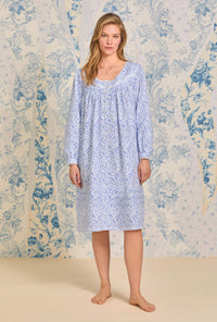 Heritage Cotton Flannel Forget Me Not Waltz Nightgown