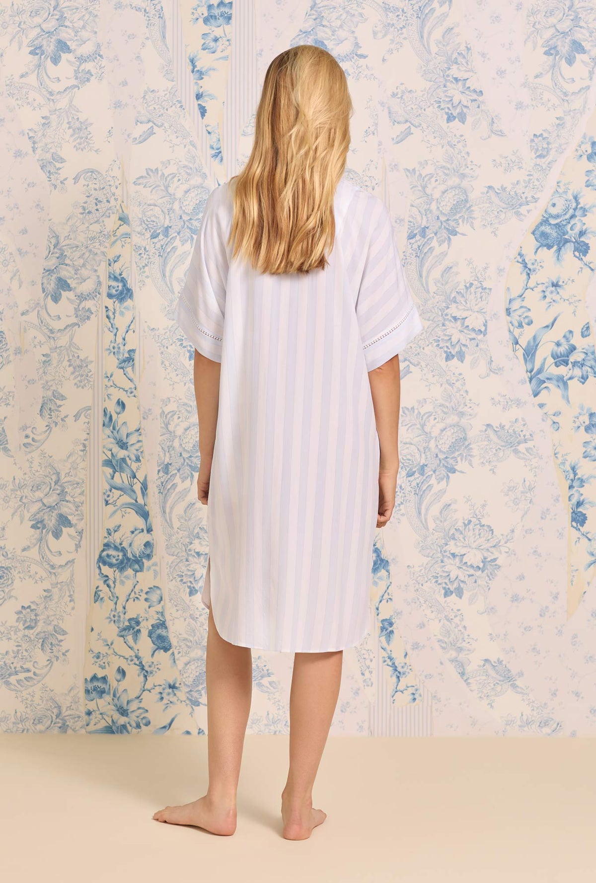 EcoVero Pale Stripe Caftan